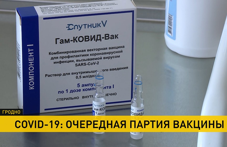 180 тыс. доз второго компонента  «Спутника V» поступило в поликлиники Беларуси