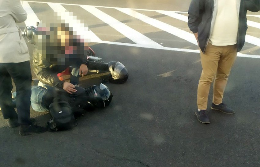 ДТП в Бресте: пострадала девушка-пассажир мотоцикла