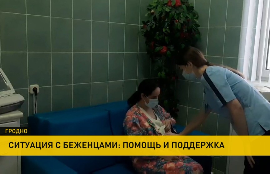Одну из беременных женщин, находящихся в кризисном центре в Брузгах, увезли в больницу