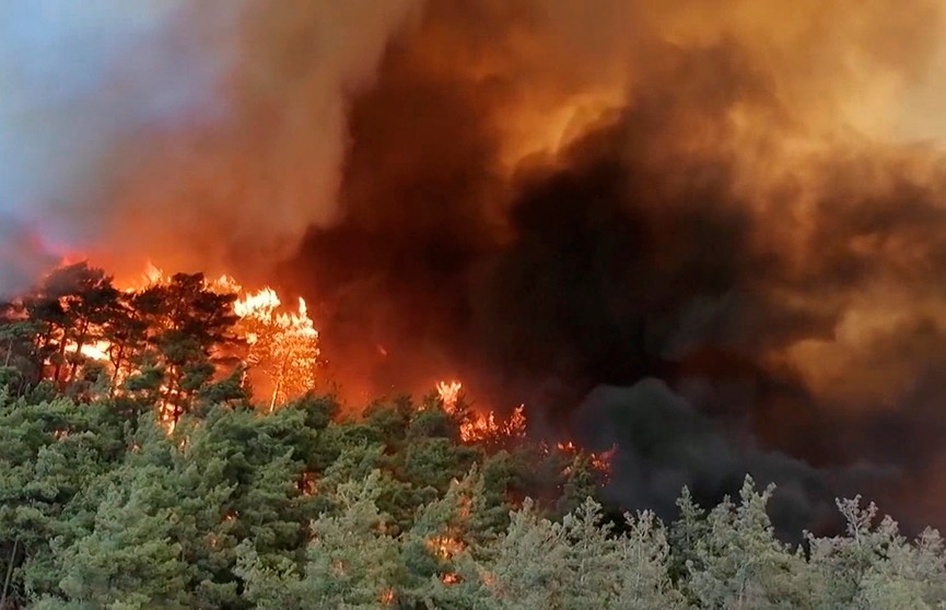 Мощные пожары продолжают бушевать на курортном побережье Турции