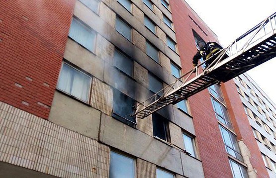 В здании одного из факультетов БГУ произошёл пожар