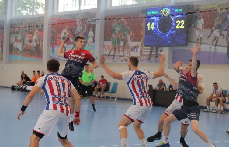 Гандбольный клуб СКА уступил запорожскому «Мотору» в товарищеском матче