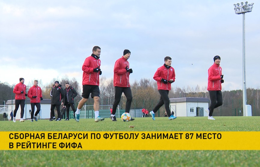 Названа позиция сборной Беларуси по футболу в обновлённом рейтинге ФИФА