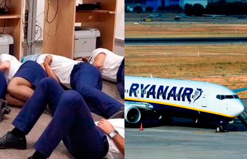 Сотрудников Ryanair уволили за фото, на котором они «спят»