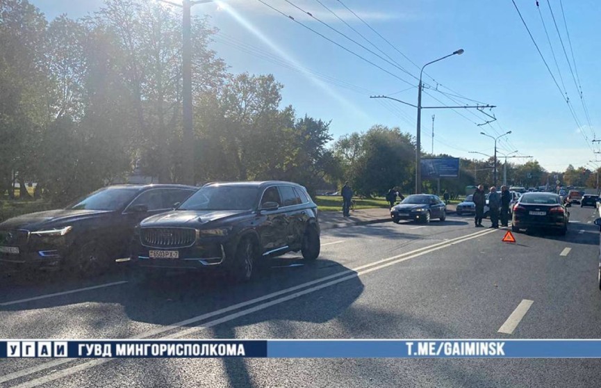 Четыре иномарки столкнулись в Минске