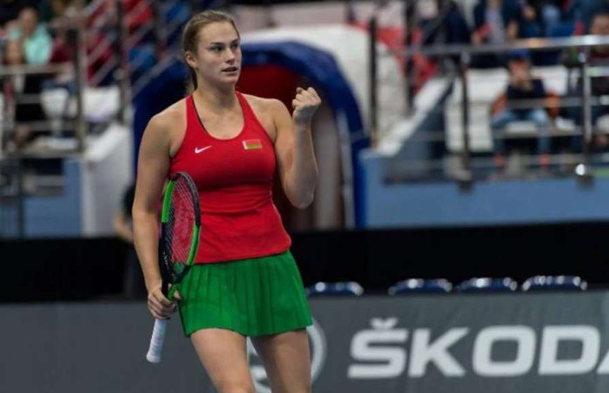 Теннисистка Арина Соболенко выиграла встречу на турнире в Нью-Хейвене