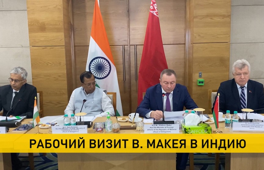 Делегация МИД Беларуси во главе с Макеем находится с рабочим визитом в Индии. О чем уже успели договориться?