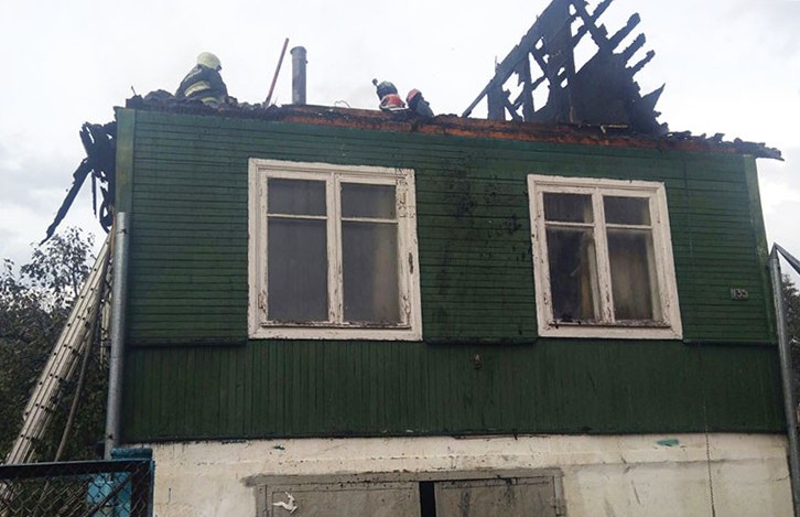 Из-за вспышки газа произошел пожар в Воложинском районе