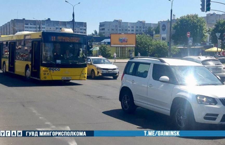 В Минске произошло ДТП с участием автобуса