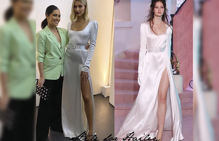 Жена Бибера появилась на мероприятии в платье русского дизайнера. Узнайте, в каком