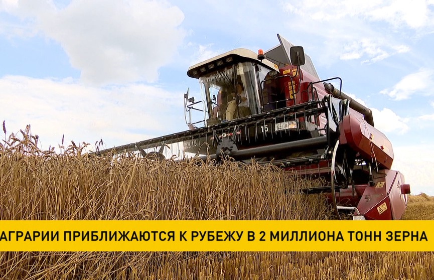Аграрии Беларуси приближаются к рубежу в два миллиона тонн зерна