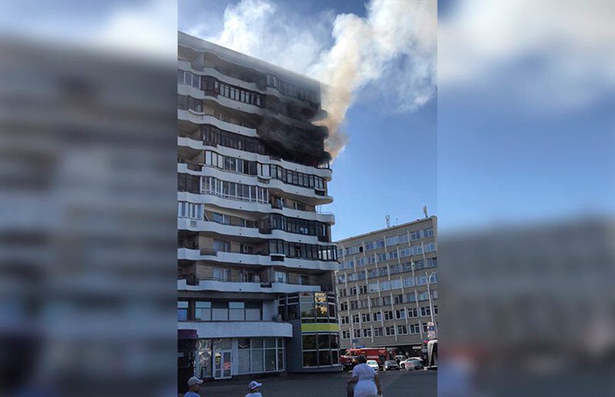 Пожар на улице Кальварийской в Минске, пострадавших нет