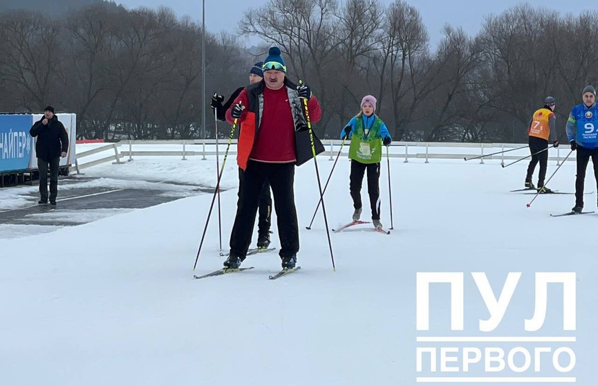 Лукашенко принял участие в Минской лыжне