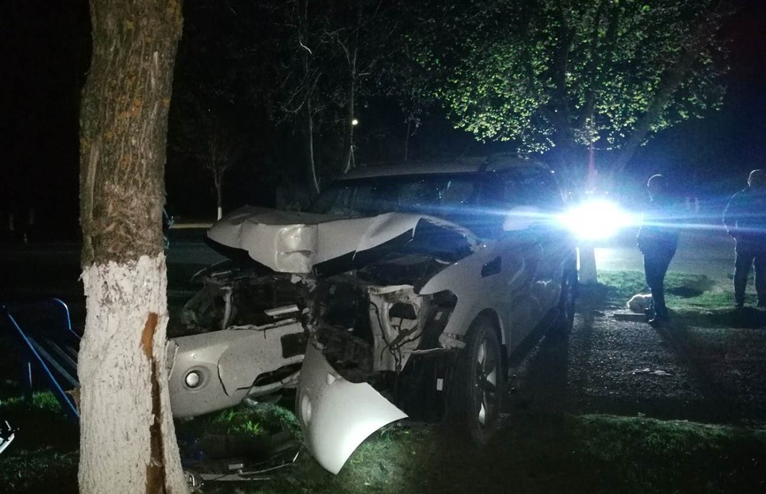 Внедорожник врезался в дерево в Новолукомле, пассажиры авто погибли