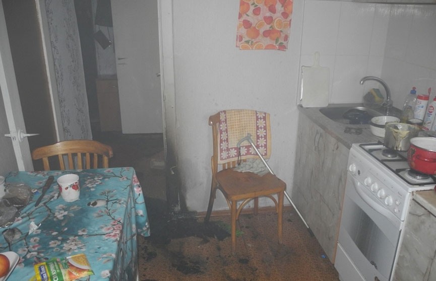 85-летняя пенсионерка пострадала при пожаре на кухне в Гомеле. Тревогу забили соседи