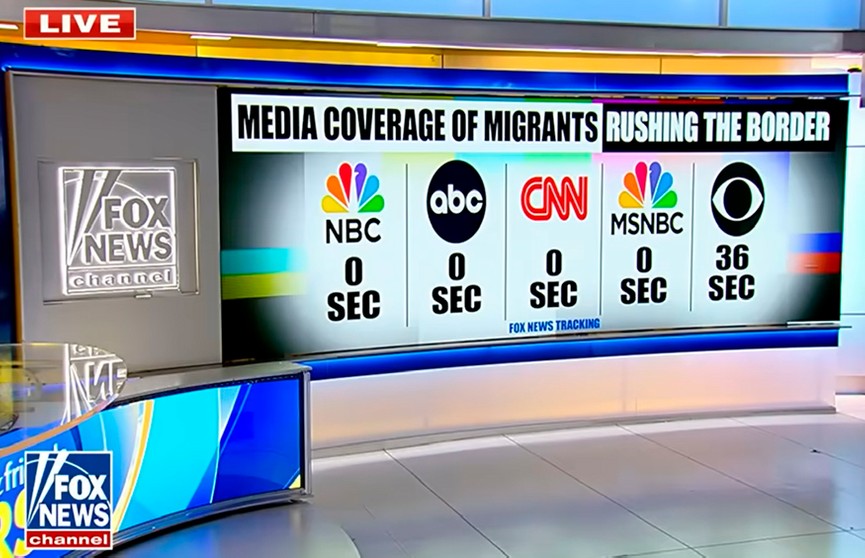 Fox News: ведущие СМИ проигнорировали  прорыв мигрантами границы США