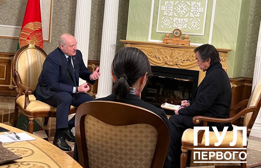 Лукашенко дал  интервью японскому телеканалу TBS