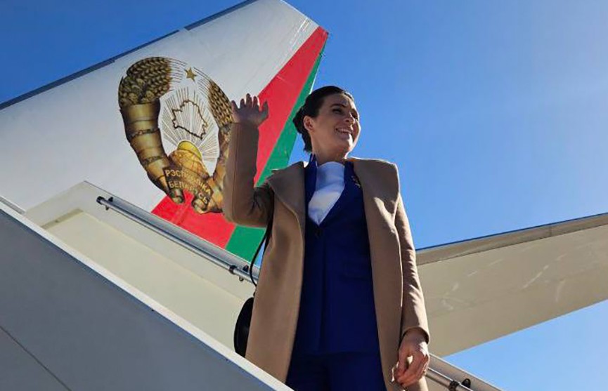Марина Василевская направляется в Москву на борту Президента Беларуси