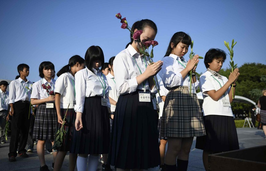 В Японии почтили память жертв атомной бомбардировки Хиросимы‍