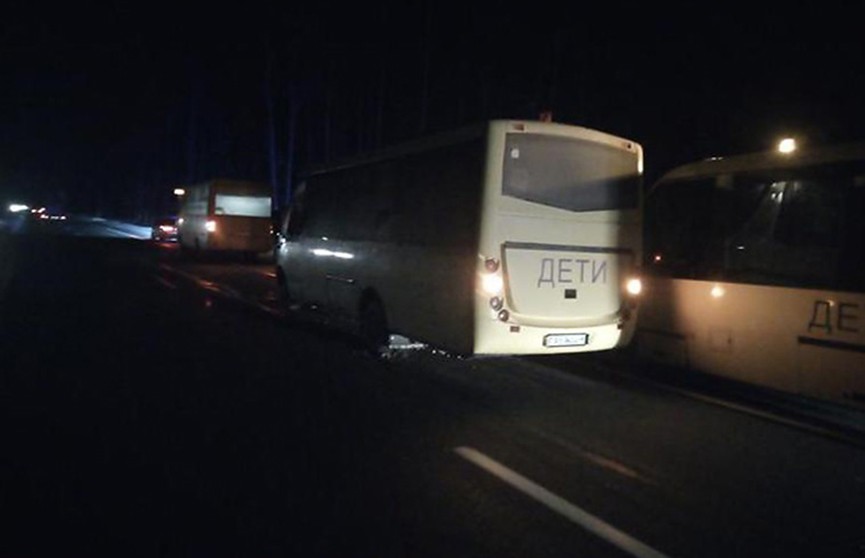 Столкновение автобусов с детьми в Червенском районе: пострадали две школьницы