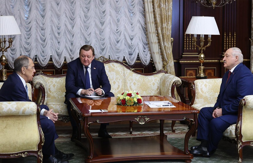 Александр Лукашенко провел переговоры с министром иностранных дел России Сергеем Лавровым. Главное