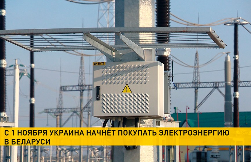 С 1 ноября Украина возобновит покупку электроэнергии в Беларуси