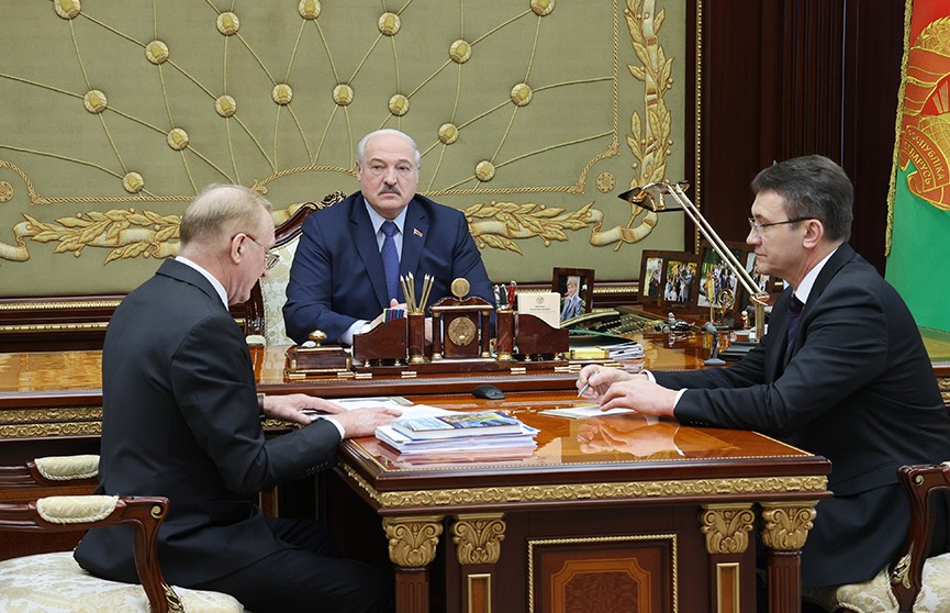 Лукашенко принял с докладом председателя НАН Гусакова и министра Шульгана