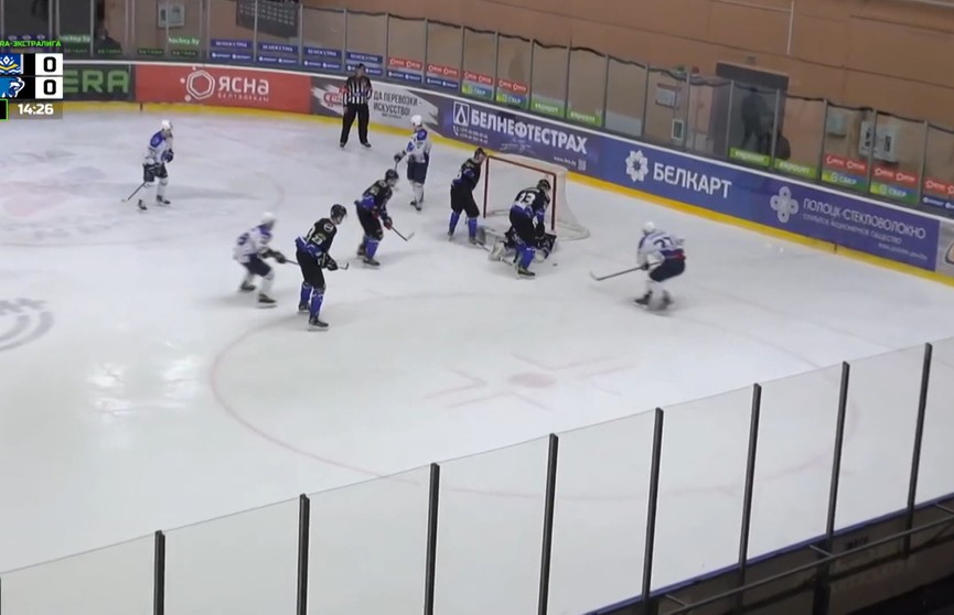 Продолжается чемпионат Беларуси по хоккею: «Витебск» на выезде проиграл новополоцкому «Химику»