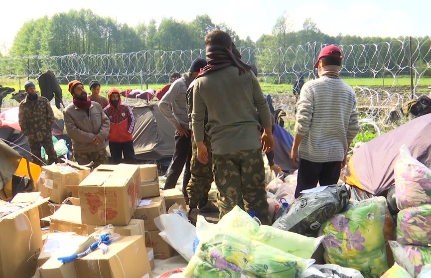 Очередную партию гуманитарной помощи от белорусов получили афганские беженцы на границе