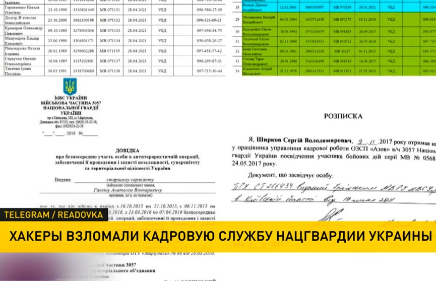 Хакеры взломали кадровую службу нацгвардии Украины