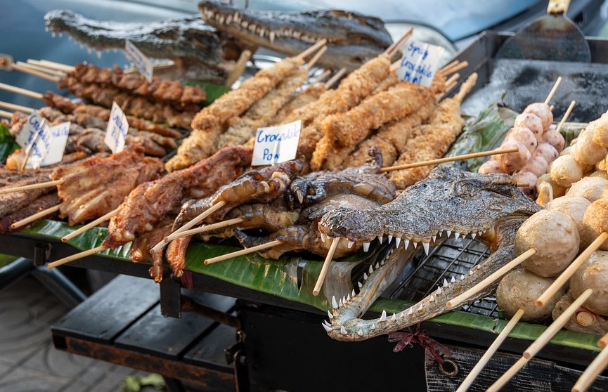 Мужчина решил экономить на свинине и перешел на мясо крокодила