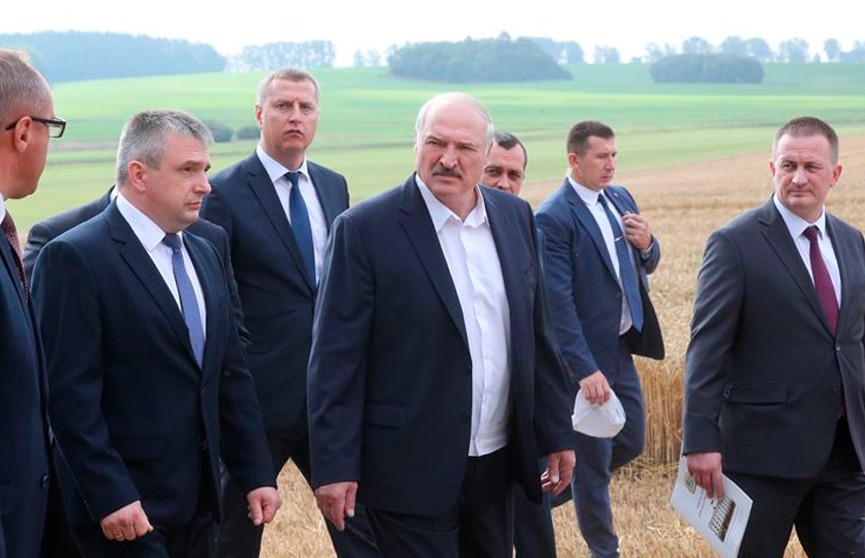 Лукашенко с рабочей поездкой посетил Несвижский район