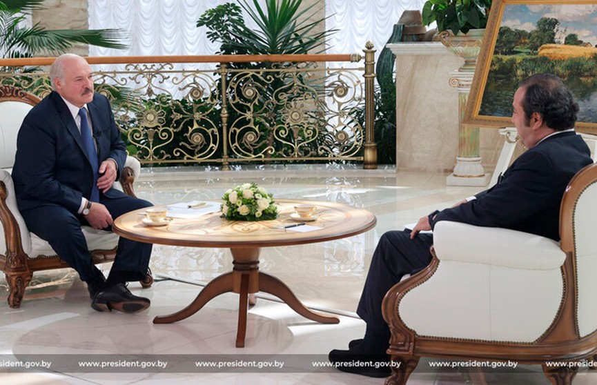 Лукашенко дал интервью телеканалу Sky News Arabia