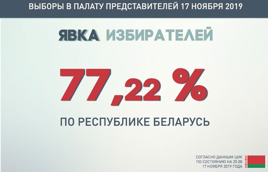 Парламентские выборы-2019: явка избирателей составила 77,22%