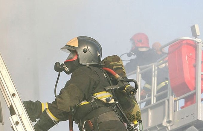 Пожар произошел в торговом центре Бреста