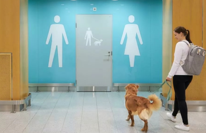 Туалеты для собак открыли в финском аэропорту