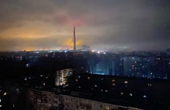 Авария на Запорожской ТЭС: город Энергодар на ночь остался без воды и света