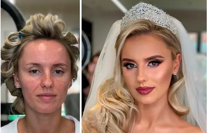 10 фото невест, которых не узнать. Посмотрите, как макияж меняет лицо!