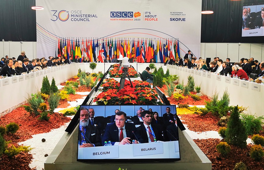 Замминистра иностранных дел Беларуси выступил на заседании Совета министров иностранных стран ОБСЕ