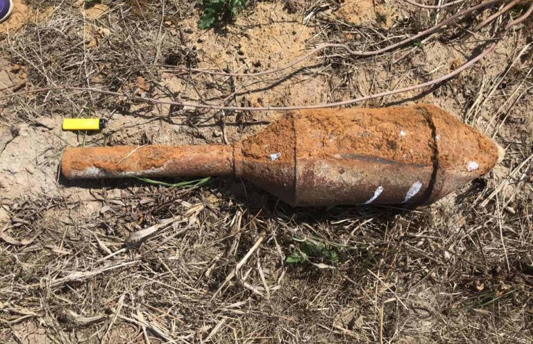 Реактивный снаряд времён Великой Отечественной войны найден в Молодечненском районе