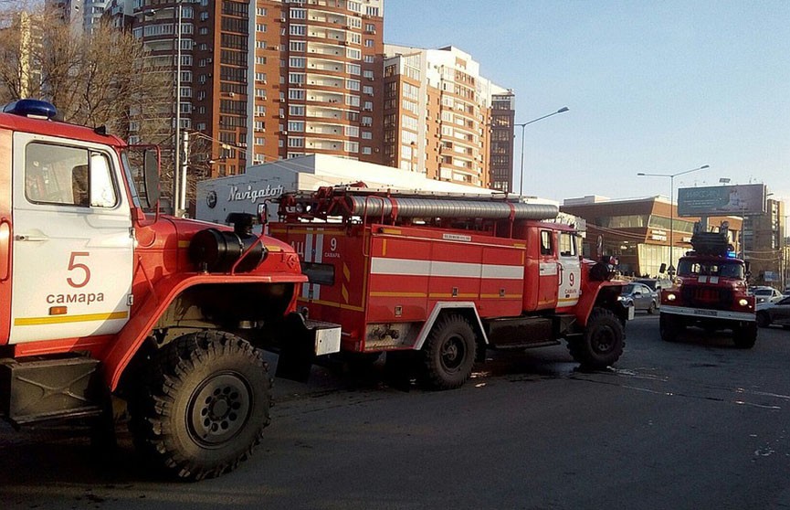 Автобус с пассажирами горел в России (Видео)