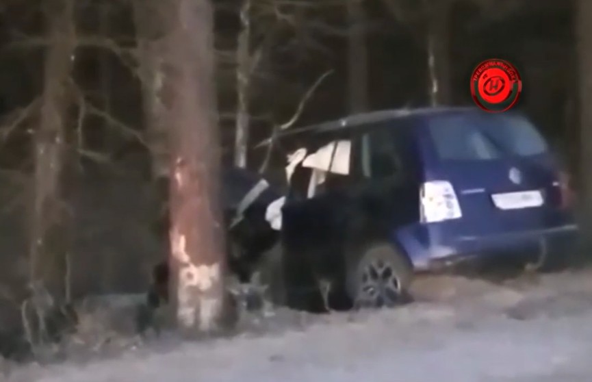 Около трёх часов ночи Volkswagen врезался в растущее на обочине дерево: два парня погибли