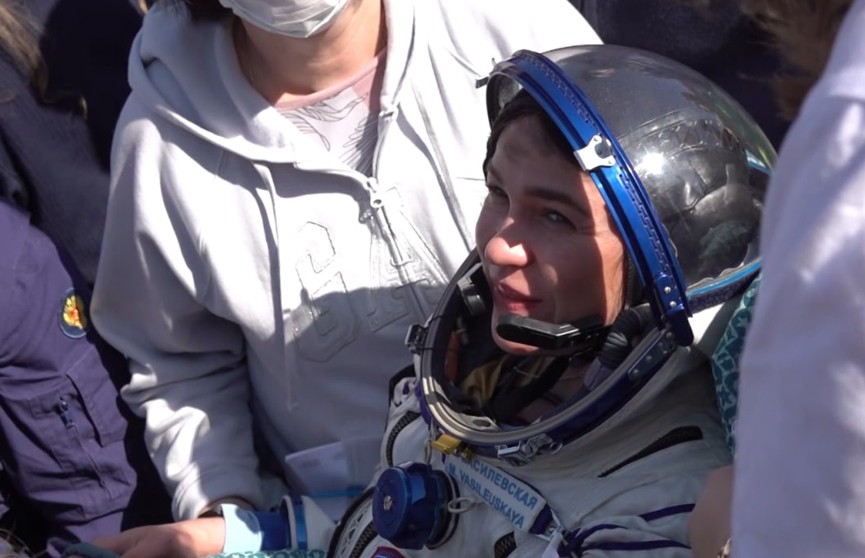 Каким был путь Марины Василевской из космоса домой? Смотрите специальный репортаж ОНТ «Выше неба»