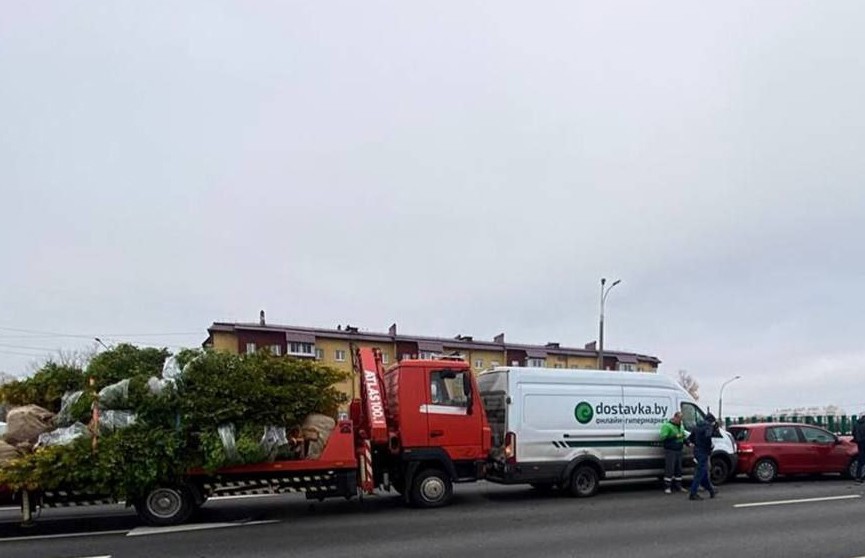 «Паровоз» из четырех авто. ДТП произошло на МКАД в Минске