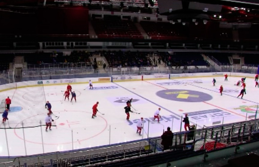 Сборная Беларуси по хоккею провела открытую тренировку перед стартом Кубка четырёх наций