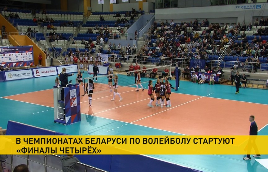 В чемпионатах Беларуси по волейболу начинаются «финалы четырех»