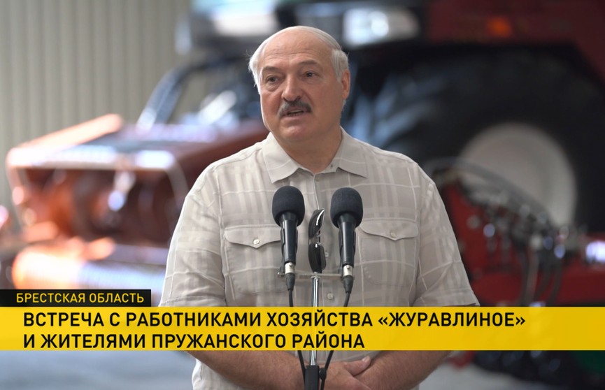 «Помогать будем тем, кто старается работать». Лукашенко посетил хозяйство «Журавлиное» в Брестской области