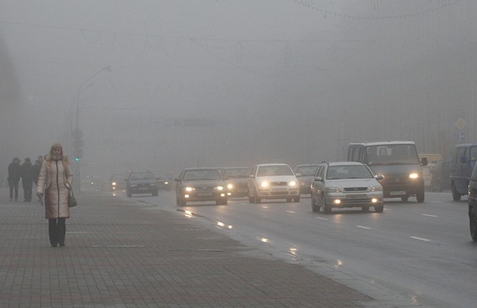 ГАИ Минской области предупреждает водителей о сильном тумане на дорогах