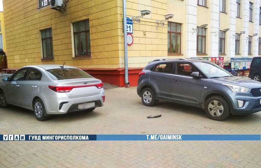 Такси сбило велосипедистку в центре Минска