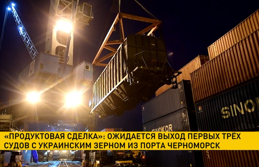 Ожидается выход первых трех судов с украинским зерном из порта Черноморск